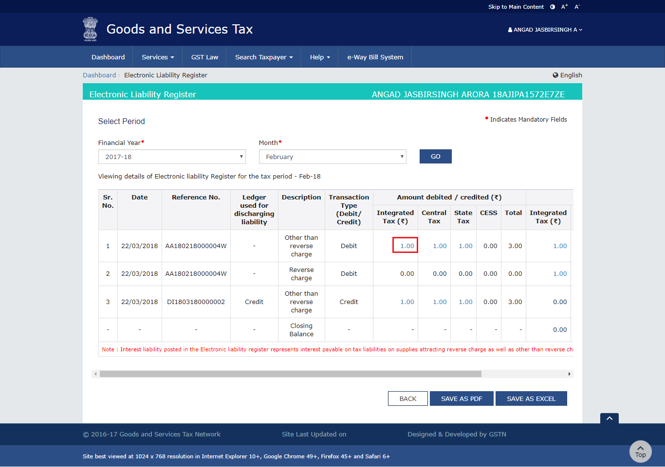 Step 6-Electronic Liability Register