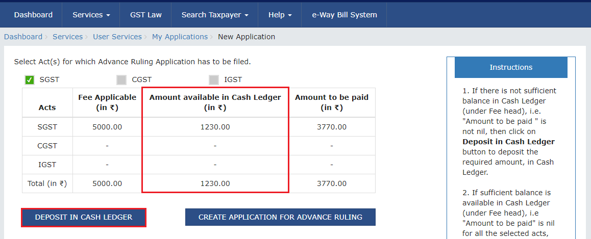 Step 7- Advance Ruling for Registered Taxpayers
