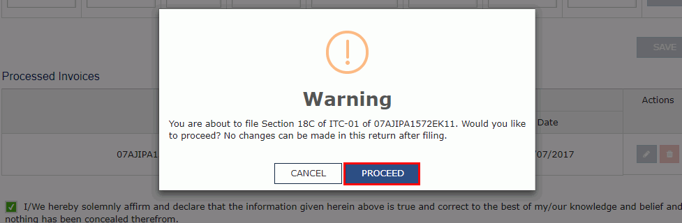 Step 8-GST Form ITC-01