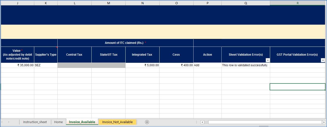 Step 9a- Offline Filing of Form GST ITC-03
