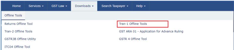 Image 1 Preparing TRAN-1 using Offline Tool
