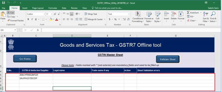 Image 10 GSTR 7 Return Filling