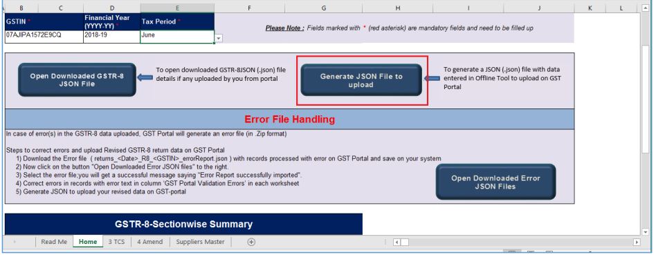 Image 17 GSTR 8 Return Filing