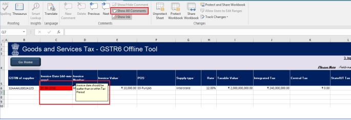 Image 18 GSTR 6 Return Offline Utility