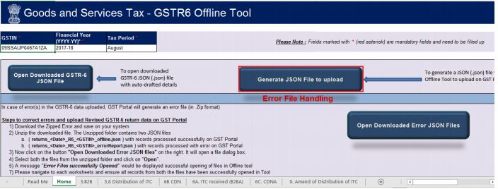 Image 22 GSTR 6 Return Offline Utility