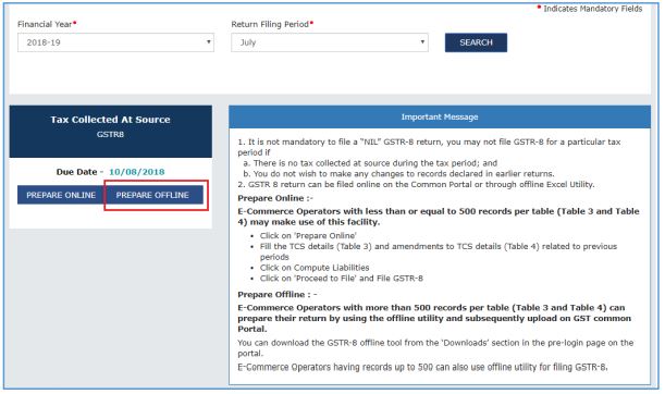 Image 23 GSTR 8 Return Filing