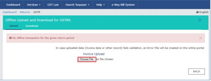 Image 26 GSTR 6 Return Offline Utility