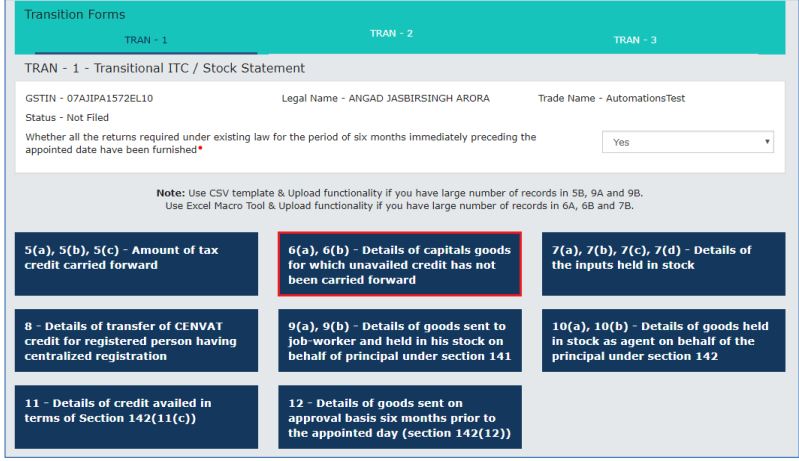 Image 26 Preparing TRAN-1 using Offline Tool