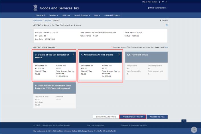 Image 39 3GSTR 7 Return Filling