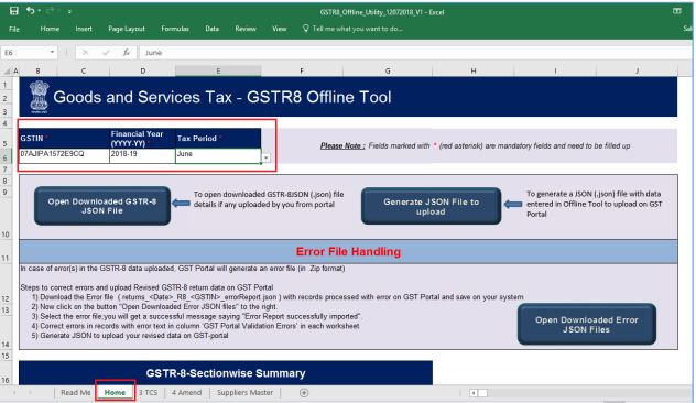 Image 7 GSTR 8 Return Filing