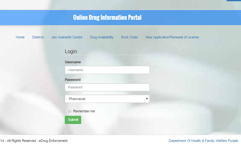 Step 2 - Punjab Drug License
