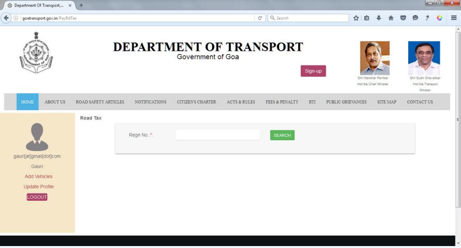 Image 6 Goa Vehicle Tax