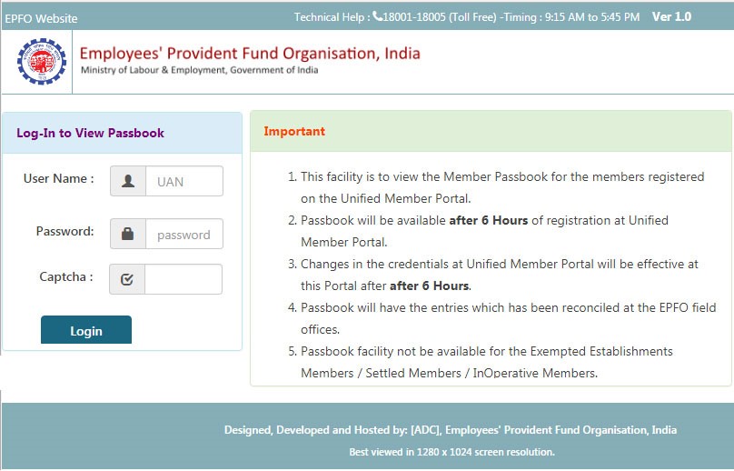 Step 1- EPF Passbook