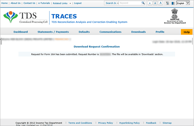 Step 9- Income Tax Form 16A