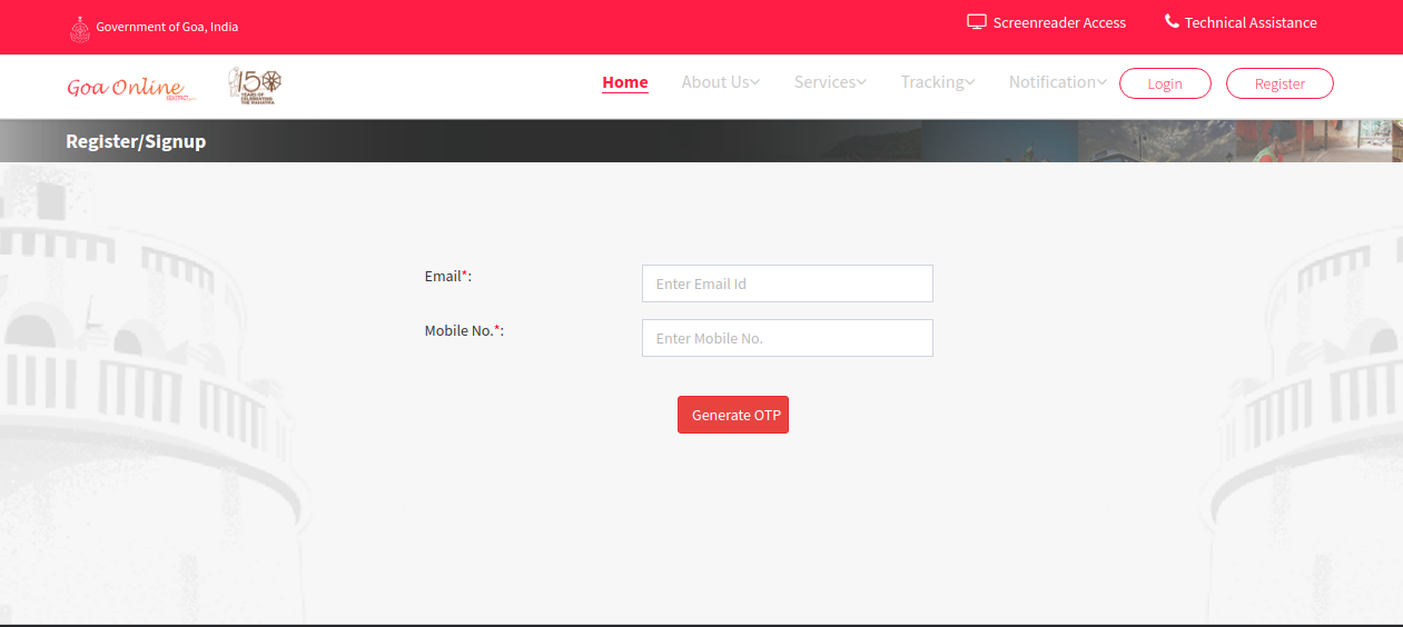 Goa e-Services Portal -Image 2