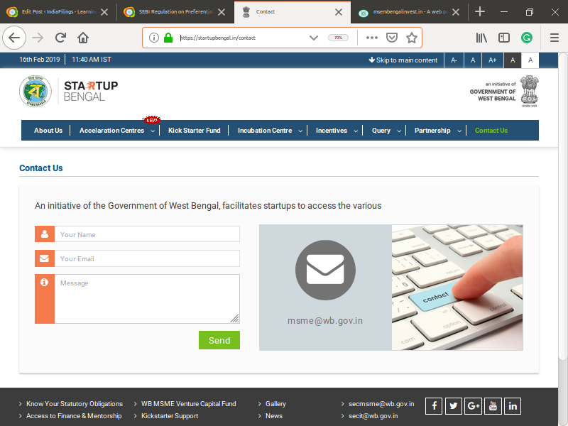 Step 1: Startup Bengal