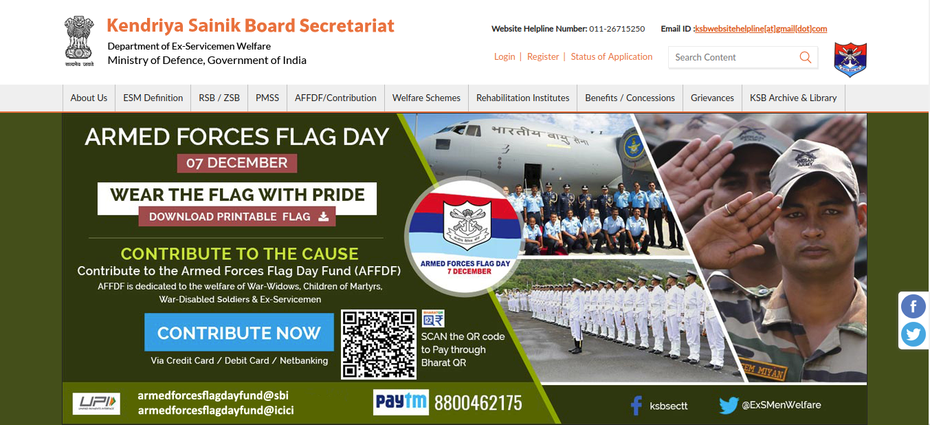 Image 1: Raksha Mantri Ex-servicemen Welfare Fund (RMEWF) Scheme