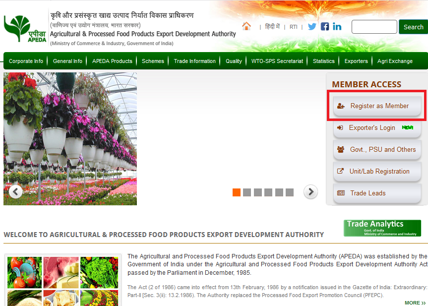 Step 2 - APEDA Registration