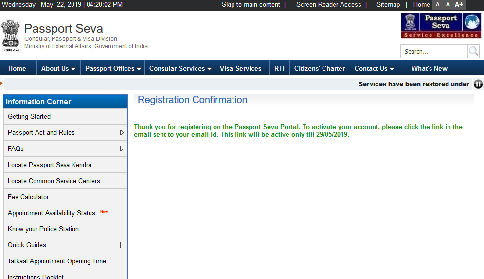 Step 8-Re-issue of Passports