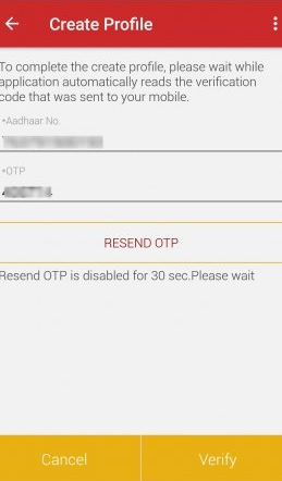 mAadhaar installation