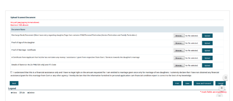 RMEWF Schemefor Disabled - Save Application