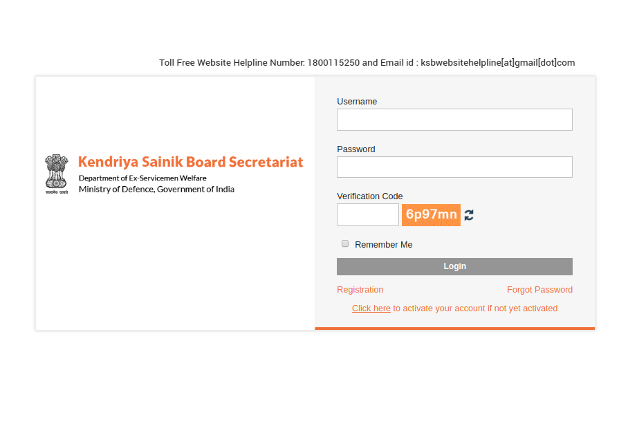 Scheme for Financial Assistance to Vocational Training - Login Details