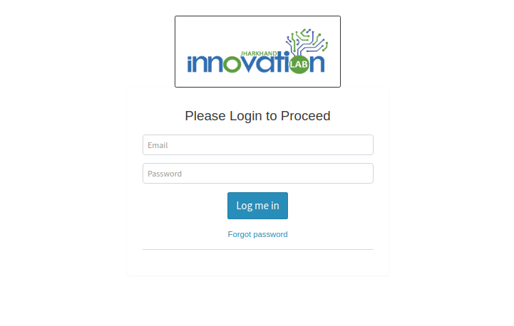 Startup Jharkhand - Login Page