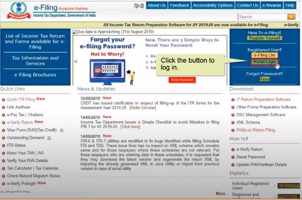 Pre-validation of Bank Account for Income Tax Refund