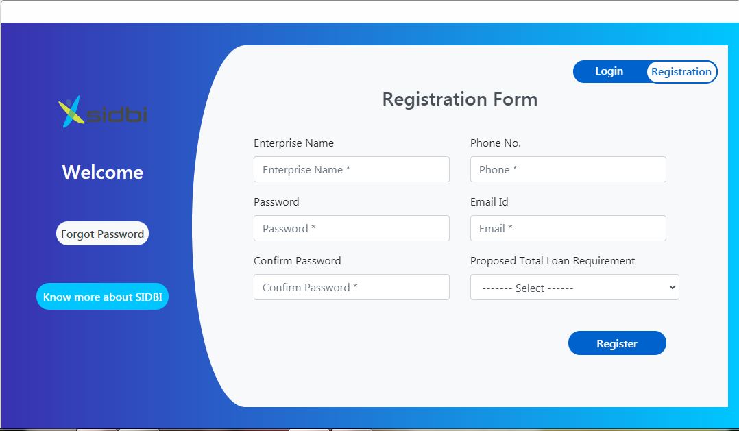 SAFE Scheme -Registration Page
