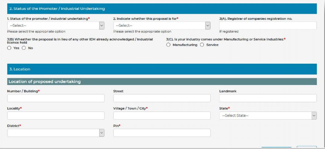 Industrial Entrepreneur Memorandum (IEM) - Part A 1