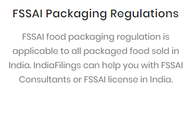 FSSAI Packaging Regulations