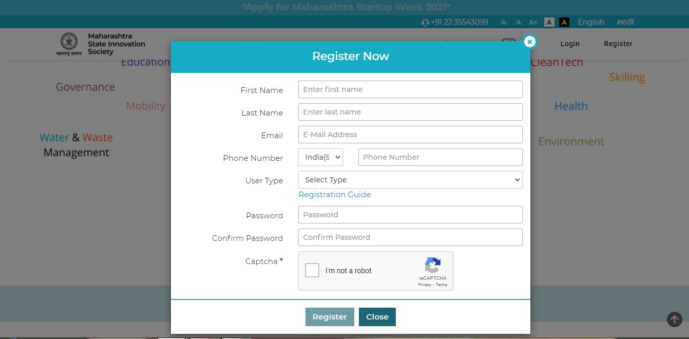 Maharashtra Startup Week 2021 - MSInS Registration