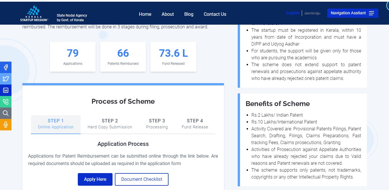 KSUM Patent Reimbursement Scheme
