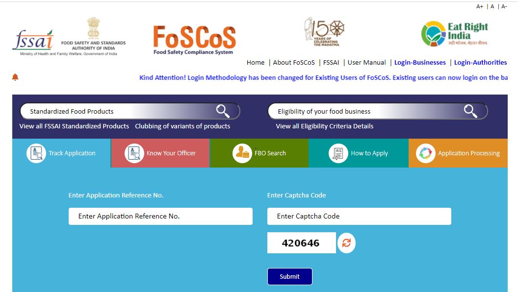 New Policy for Renewing the FSSAI License&nbsp; after the Expiry Date - FoSCoS Home Page