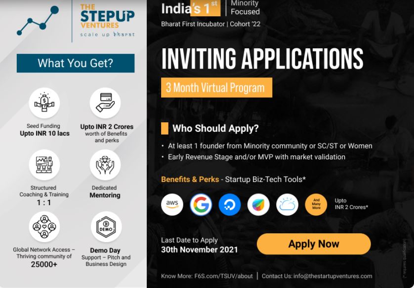 StepUp Ventures Incubation Program