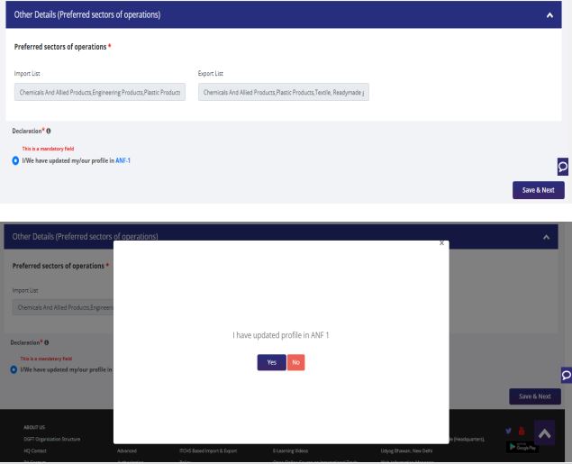 DGFT Registration cum Membership Certificate