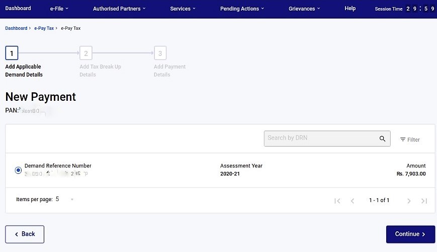 Click on ‘Continue’