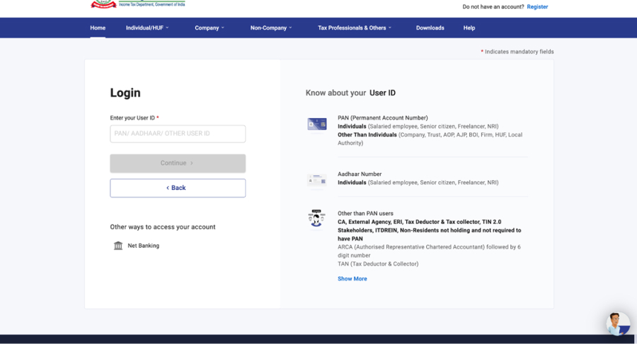 Step 1 Register as a Legal Heir