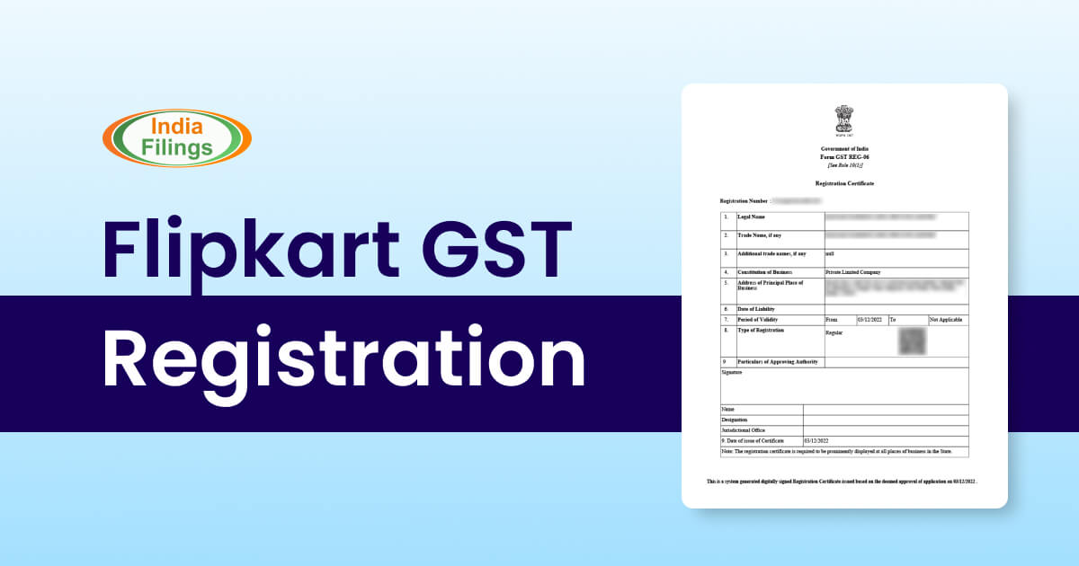 Flipkart GST Registration